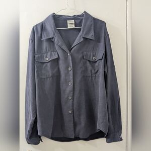 Dark Gray Button-Up Shirt